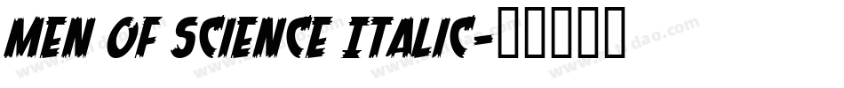 Men of Science Italic字体转换